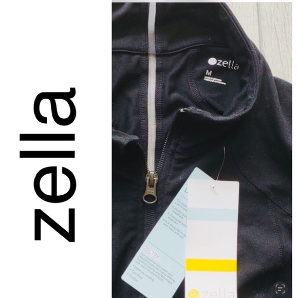 NEW!! ZELLA Black Presence Zip Up Jacket. NWT. SZ:M(8-10). NOW:$40. MRSP: $89. - Picture 9 of 9